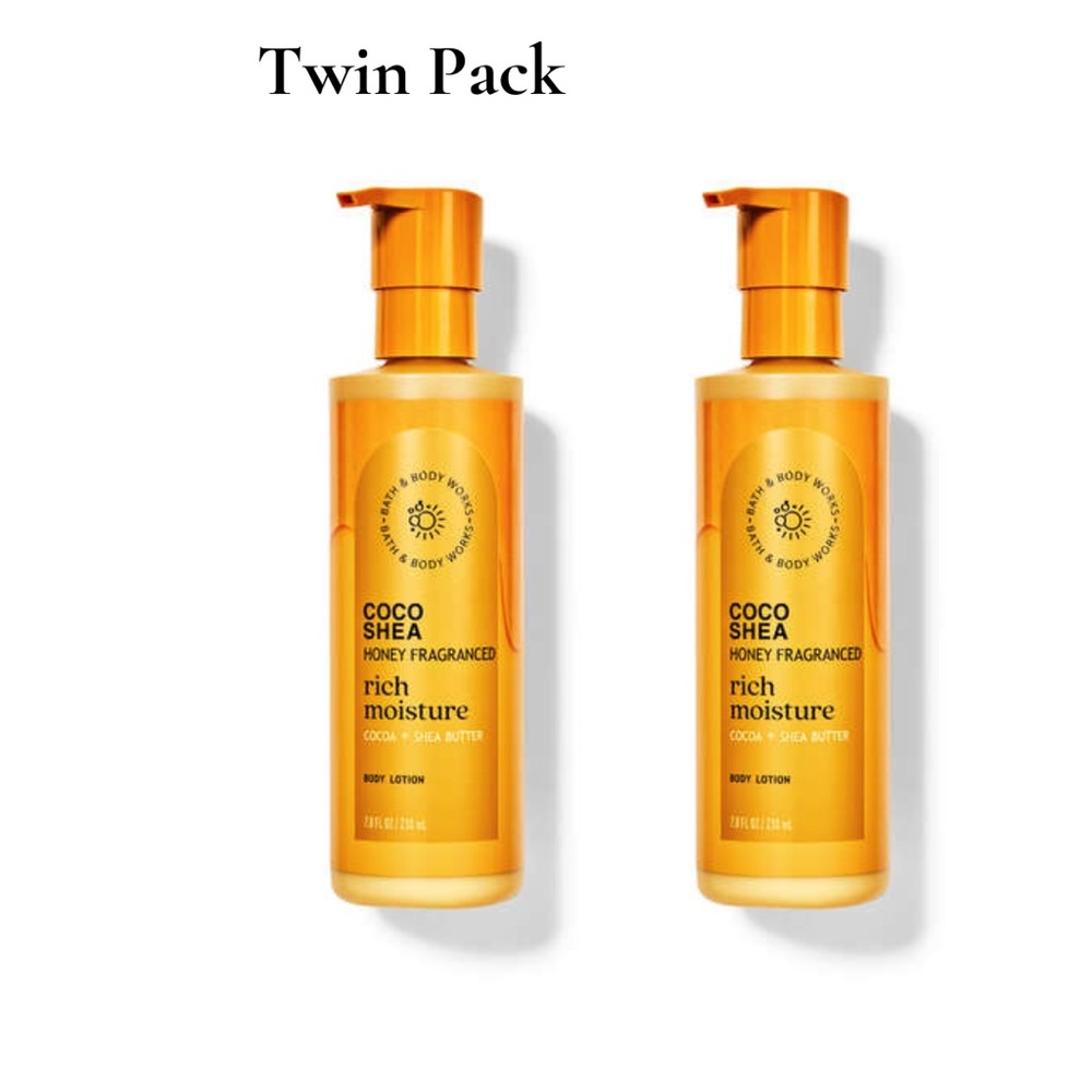 2 pack Bath & Body Works Coco Shea Honey Lotion - Discontinued Fragrance Rare